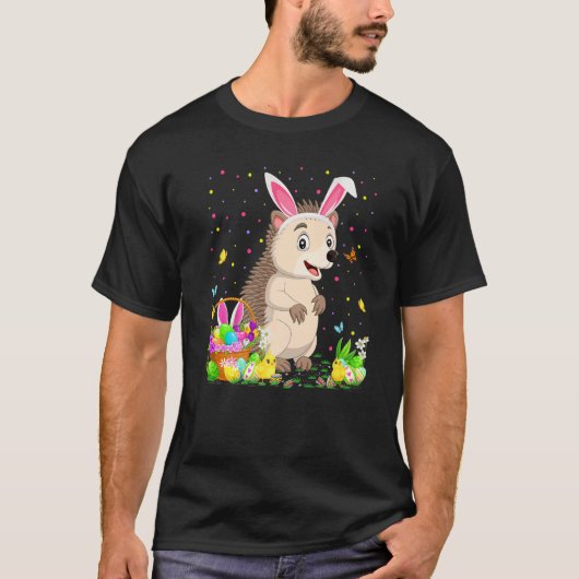 T-shirt Hérisson de Pâques Chasse aux oeufs de lapin Héris (Devant)