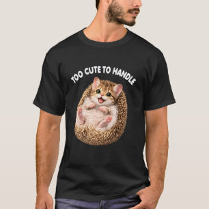 T-shirt Hérisson Drôle Chat Animal Mignon Mème Amoureux