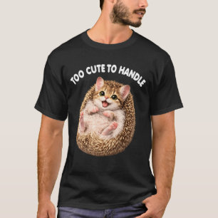 T-shirt Hérisson Drôle Chat Animal Mignon Mème Amoureux