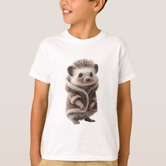 T-shirt Hérisson Enfants Robe Cosy (Devant)