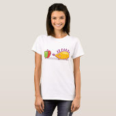 T-shirt Hérisson Et Une Pomme (Devant entier)