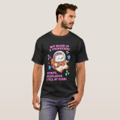 T-shirt Hérisson fier de l'autisme Astronaute- Hérisson Ch (Devant entier)