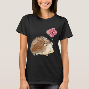 T-shirt Hérisson Fleur Hérisson Femmes Hommes Enfants