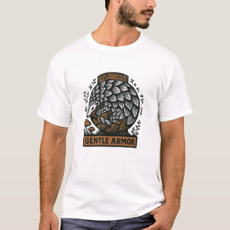 T-Shirt Hérisson Gentil Armure Bois