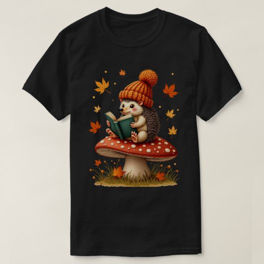 T-shirt Hérisson lisant (Design devant)