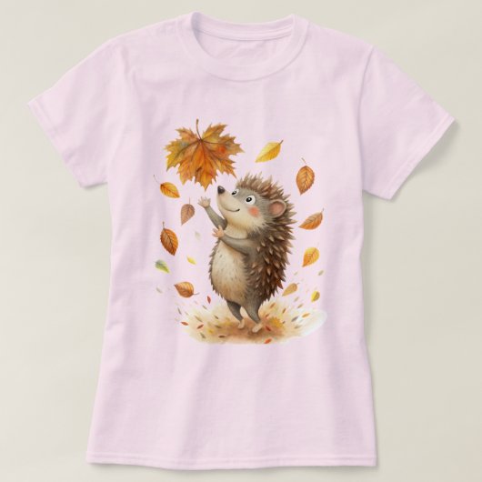 T-shirt Hérisson mignon (Design devant)