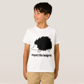 T-shirt Hérisson - respectez le hérisson (Devant entier)