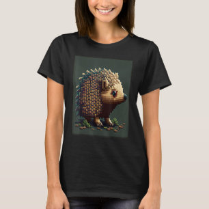 T-shirt Hérisson Rétro 8 bits Pixel Art