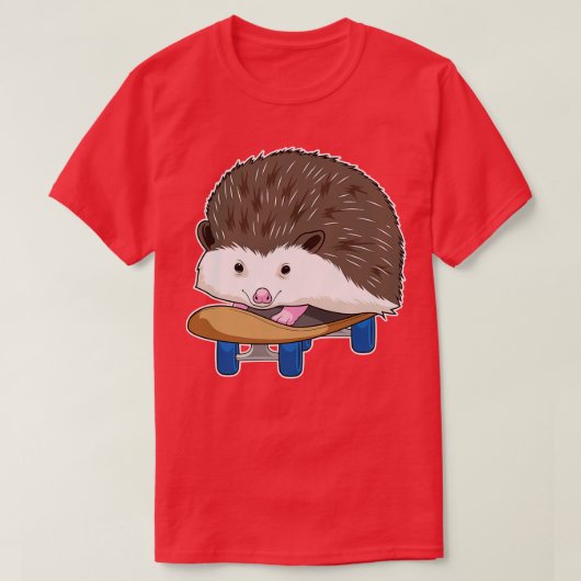 T-shirt Hérisson Skateboard (Design devant)
