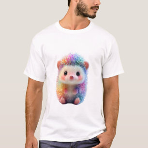 T-shirt Hérissons Arc-en-Ciel Prismatiques Brillants Homme