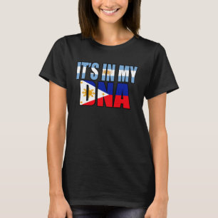 T-shirt Héritage de drapeau d'ADN mixte philippin et argen