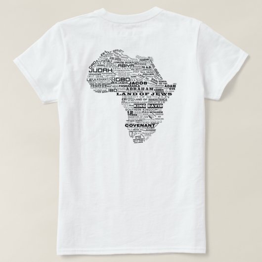 T-shirt Héritage de l'Israël (arrière) (Design dos)