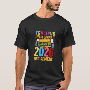 T-shirt Héritage d'enseignement complet Promotion 2026 Ret