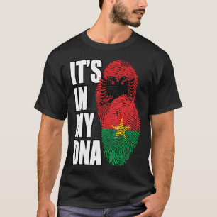 T-shirt Héritage du drapeau ADN mixte albanais et burkinab