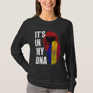 T-shirt Héritage du drapeau ADN mixte andorran et albanais