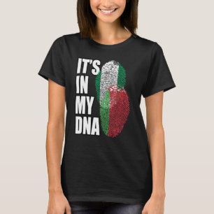 T-shirt Héritage du drapeau ADN mixte biélorusse et nigéri