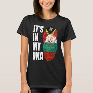 T-shirt Héritage du drapeau de l'ADN mixte bulgare et timo