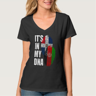 T-shirt Héritage du drapeau de l'ADN mixte dominicain et a