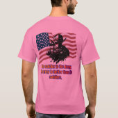 T-shirt Héritage du rose courageux (Dos)
