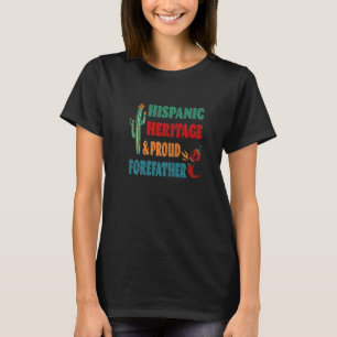 T-shirt Héritage hispanique et fière Avant-Père