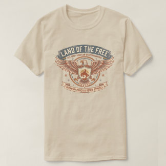 T-shirt Héritage occidental américain vintage Terre de lib