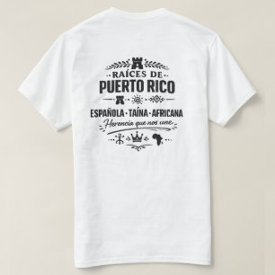 T-shirt Héritage Qui Nous Unit Racines de Porto Rico