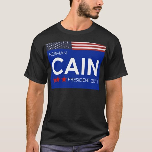 T-shirt Herman Caïn 2012 (Devant)