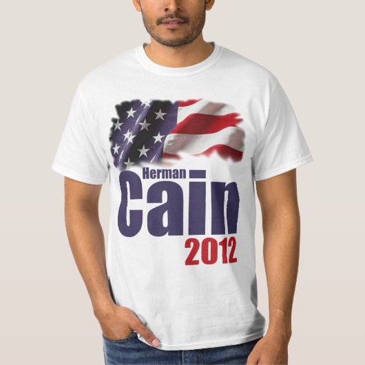 T-shirt Herman Caïn 2012 (Devant)