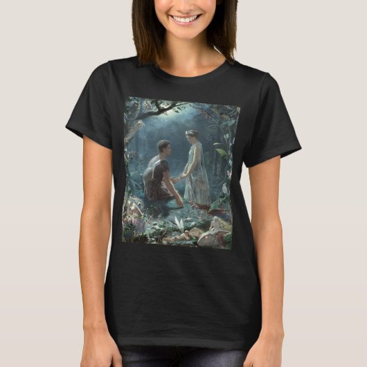 T-shirt Hermia Lysandre & fées Songe d'une nuit d'été (Devant)