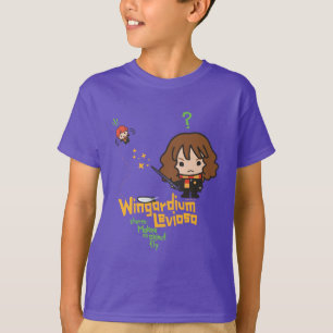 T-shirt Hermione de dessin et Ron Wingardium Leviosa Spell
