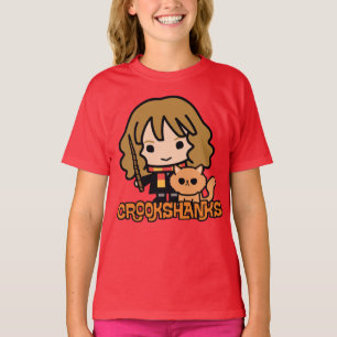 T-shirt Hermione et Crookshanks en dessin animé