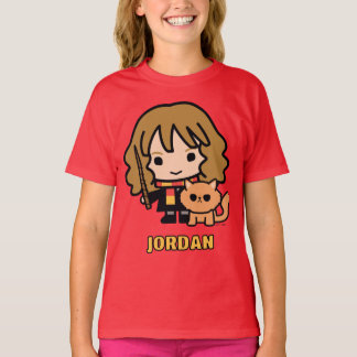 T-shirt Hermione et Crookshanks en dessin animé