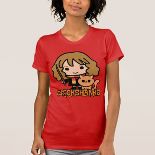 T-shirt Hermione et Crookshanks en dessin animé