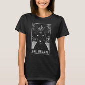 T-shirt Hermit Chien Basenji Carte Tarot Pagan Goblincore  (Devant)