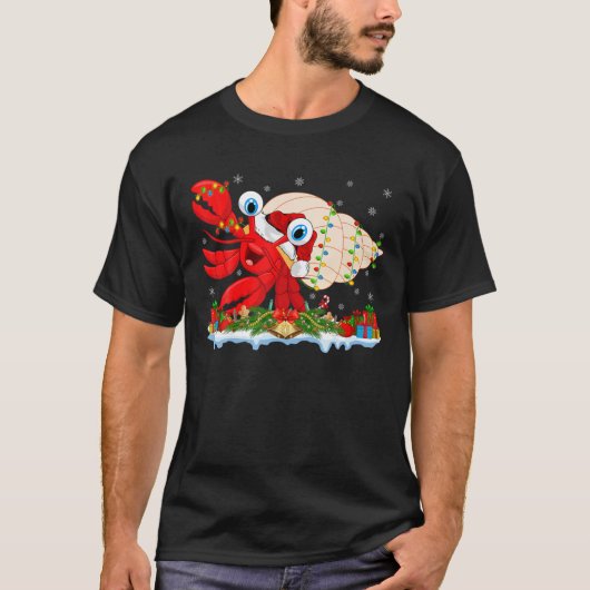 T-shirt Hermit Crab Fish Lover Matching Santa Hermit Crab (Devant)