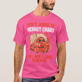 T-shirt Hermite Crabe Fournitures Coquilles Cage Cage Herm