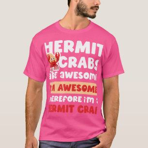 T-shirt Hermite Crabe Louvain Chemise Océan Animal Animaux