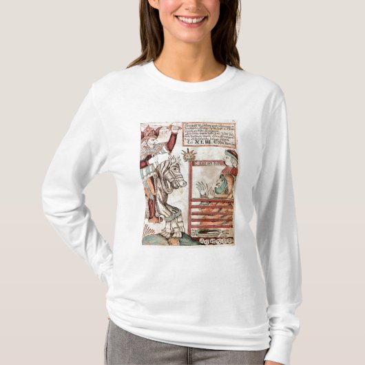 T-shirt Hermod à cheval sur Sleipnir (Devant)