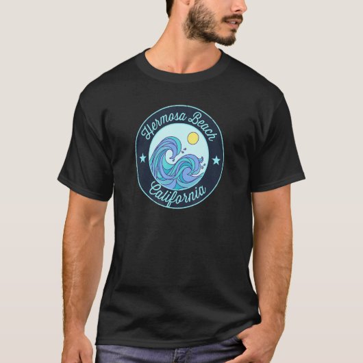 T-shirt Hermosa Beach Ca California Souvenir Surf nautique (Devant)