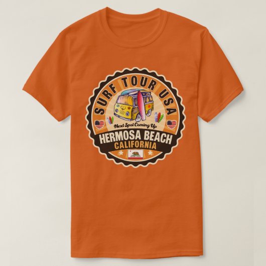 T-shirt Hermosa Beach Californie 2 (Design devant)