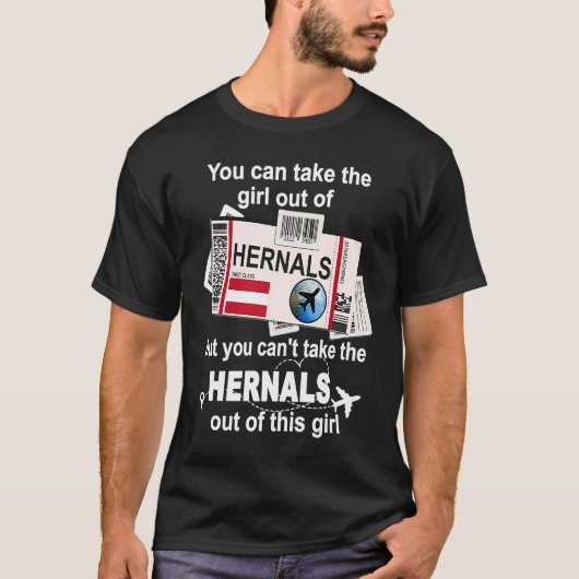T-shirt Hernals Boarding Pass  Hernals Girl  Hernals (Devant)