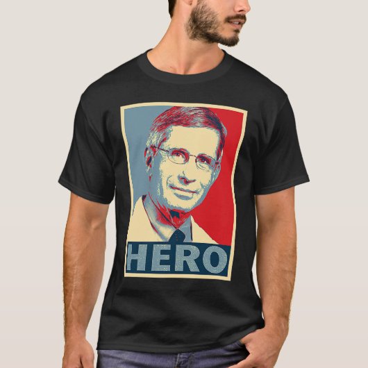 T-shirt Hero Fauci Docteur Anthony Stephen Fauci (Devant)