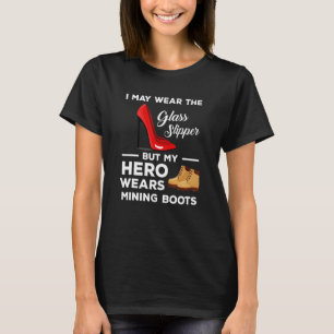 T-shirt Hero Porte Des Bottes Minières Charbon Femme Miniè