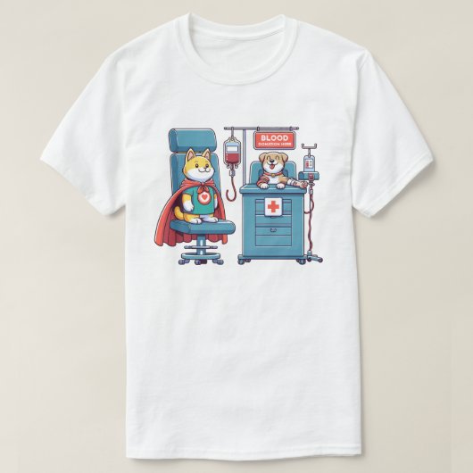T-shirt Hero Pups don de sang - Lifesaver Canine Tee (Design devant)