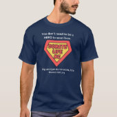 T-shirt Hero Shirt faire un don de vie NC (Devant)