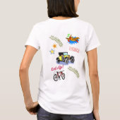 T-shirt Hero Voiture à vélo Avion (Dos)