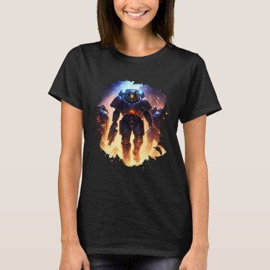 T-shirt Heroes in space the amazing Space Marines (Devant)