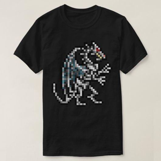 T-shirt Heroes of Might and Magic Dragon Retro Pixel DOS g (Design devant)