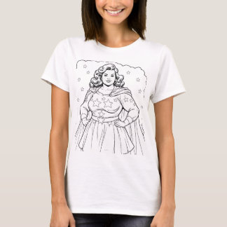 T-shirt Héroïne Patriotique Féminine