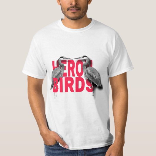 T-shirt heron birds (Devant)